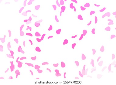 Light Pink vector template with memphis shapes. Simple colorful illustration with abstract gradient shapes. Best smart design for your business.