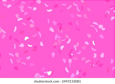 Light Pink vector template with memphis shapes. Modern abstract illustration with colorful random forms. Background for a cell phone.