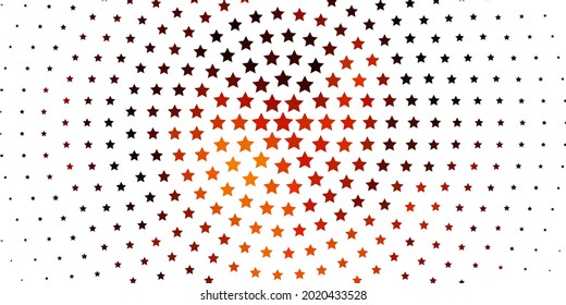 Hellrosa Vektorvorlage mit Neonstern. Farbige Illustration im abstrakten Stil mit Farbverlauf-Sternen. Design für Ihre Unternehmenswerbung.