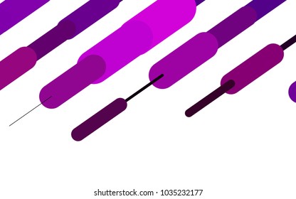 Light Pink vector template with repeated sticks. Modern geometrical abstract illustration with staves. The template can be used as a background.