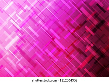 Light Pink vector template with repeated sticks. Modern geometrical abstract illustration with staves. Smart design for your business advert.