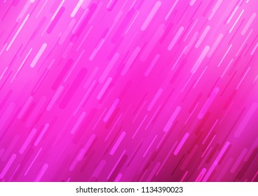 Light Pink vector template with repeated sticks. Modern geometrical abstract illustration with staves. The template can be used as a background.