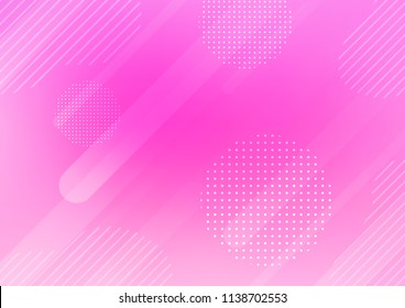Light Pink vector template with repeated sticks, circles. Modern geometrical abstract illustration with sticks, dots. Smart design for your business advert.