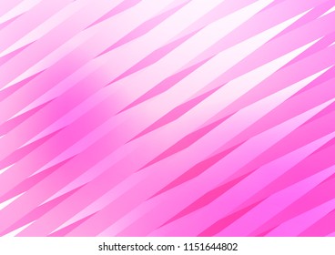 Light Pink vector template with repeated sticks. Decorative shining illustration with lines on abstract template. The pattern can be used as ads, poster, banner for commercial.