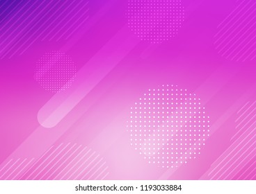 Light Pink vector template with repeated sticks, circles. Shining colored illustration with rounded stripes, dots. The pattern can be used for websites.