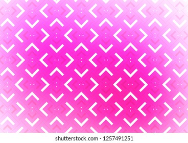 Light Pink vector template with repeated sticks. Glitter abstract illustration with colored sticks. The template can be used as a background.