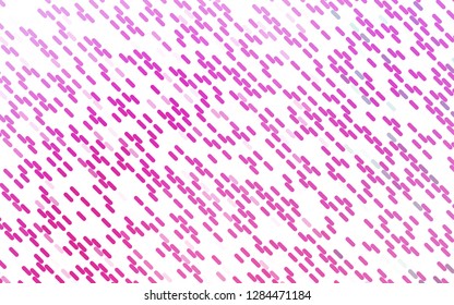 Light Pink vector template with repeated sticks. Modern geometrical abstract illustration with staves. Best design for your ad, poster, banner.