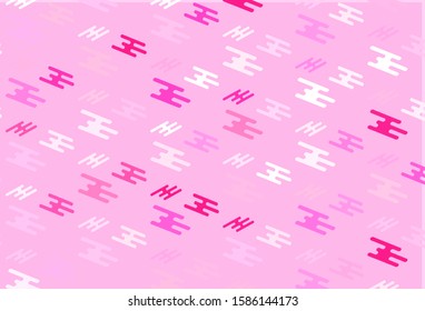 Light Pink vector template with repeated sticks. Blurred decorative design in simple style with lines. Pattern for business booklets, leaflets.