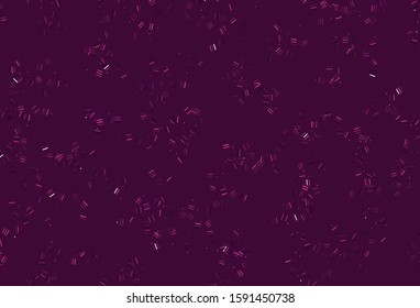 Light Pink vector template with repeated sticks, dots. Lines on blurred abstract background with gradient. Pattern for your busines websites.