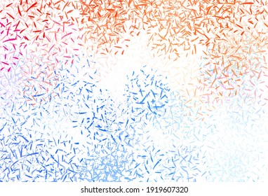 Light Pink vector template with repeated sticks. Glitter abstract illustration with colorful sticks. Pattern for ad, booklets, leaflets.