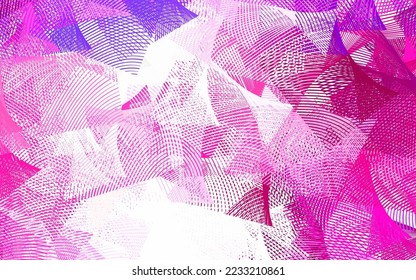 Plantilla de vector rosa claro con palos repetidos. Ilustración de color brillante con rayas nítidas. Plantilla para sus hermosos fondos.