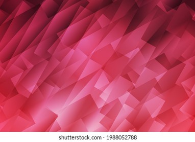 Light Pink vector template with rhombus. Abstract gradient illustration with rectangles. Best design for your ad, poster, banner.