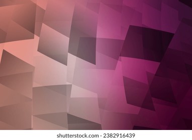 Plantilla de vector rosa claro con rhombus. Ilustración con un conjunto de rectángulos coloridos. La plantilla se puede utilizar como fondo.