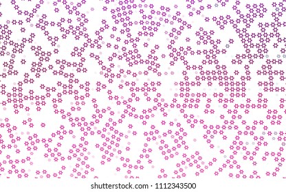 Light Pink vector template with sky stars. Glitter abstract illustration with colored stars. The pattern can be used for wrapping gifts.