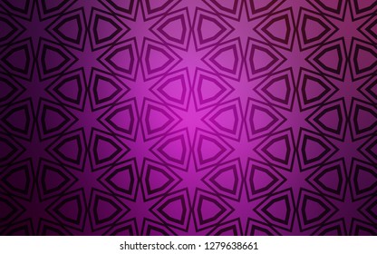 Light Pink vector template with sky stars. Stars on blurred abstract background with gradient. Smart design for your business advert.