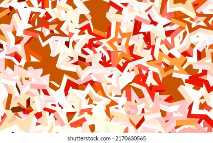 Light Pink vector template with sky stars. Decorative shining illustration with stars on abstract template. Best design for your ad, poster, banner.
