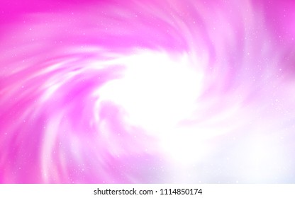 Light Pink vector template with space stars. Modern abstract illustration with Big Dipper stars. Best design for your ad, poster, banner.
