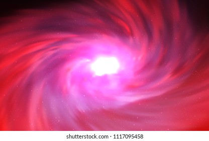 Light Pink vector template with space stars. Shining illustration with sky stars on abstract template. Best design for your ad, poster, banner.