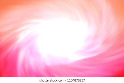 Light Pink vector template with space stars. Shining illustration with sky stars on abstract template. Smart design for your business advert.