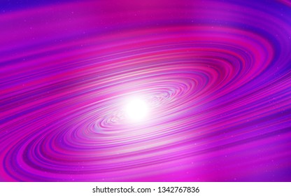Light Pink vector template with space stars. Shining colored illustration with bright astronomical stars. Pattern for astrology websites.