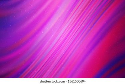Light Pink vector template with space stars. Modern abstract illustration with Big Dipper stars. Pattern for astrology websites.