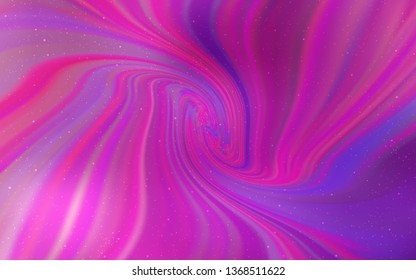 Light Pink vector template with space stars. Shining illustration with sky stars on abstract template. Pattern for astronomy websites.