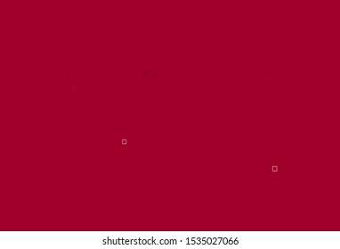 Light Pink vector template with spots, rectangles. Glitter abstract illustration with cubes, circles. Pattern of water, rain drops.