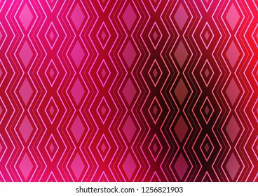 Light Pink vector template with sticks, squares. Colorful decorative design in simple style with lines, rhombuses. Pattern for websites, landing pages.