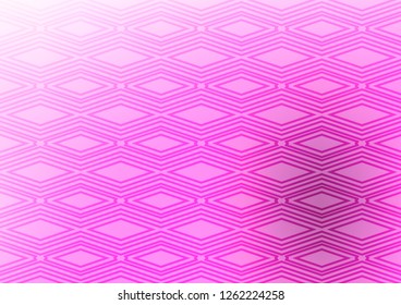 Light Pink vector template with sticks, squares. Colorful decorative design in simple style with lines, rhombuses. Pattern for websites, landing pages.