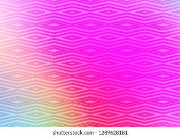 Light Pink vector template with sticks, squares. Modern geometric abstract illustration with lines, squares. Pattern for ads, posters, banners.
