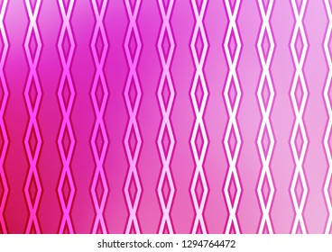 Light Pink vector template with sticks, squares. Colorful lines, squares on abstract background with gradient. Pattern for ads, posters, banners.