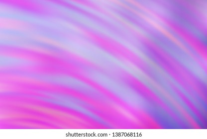Light Pink vector template with wry lines. Shining colorful illustration in simple style. The best colorful design for your business.