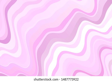 Light Pink vector template with wry lines. An elegant bright illustration with gradient. Elegant pattern for a brand book.