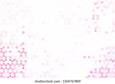 Light Pink vector template with wry lines. Glitter abstract illustration with wry lines. Brand new design for your ads, poster, banner.