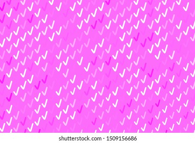 Light Pink vector template with wry lines. Colorful illustration in abstract style with gradient. A new texture for your  ad, booklets, leaflets.