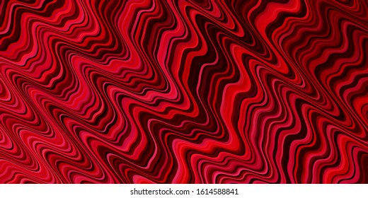 Light Pink vector template with wry lines. Illustration in abstract style with gradient curved.  Template for your UI design.