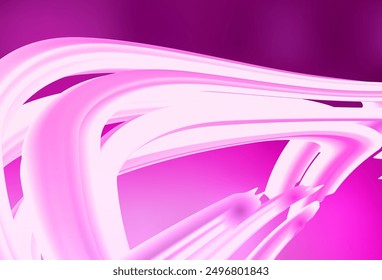 Light Pink vector template with wry lines. Modern gradient abstract illustration with bandy lines. Elegant pattern for a brand book.