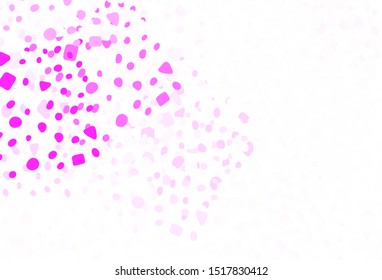 Light Pink vector texture with abstract forms. Decorative design in abstract style with random forms. Background for a cell phone.