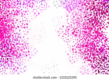 Light Pink vector texture with abstract forms. Decorative design in abstract style with random forms. Simple design for your web site.