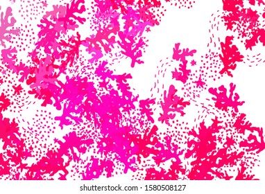 Light Pink vector texture with abstract forms. Decorative design in abstract style with random forms. Elegant design for wallpapers.
