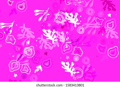 Light Pink vector texture with abstract forms. Illustration with colorful gradient shapes in abstract style. Simple design for your web site.