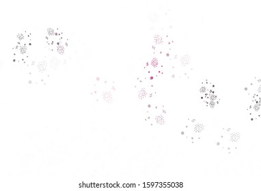 Light Pink vector texture with abstract forms. Modern abstract illustration with colorful random forms. Simple design for your web site.