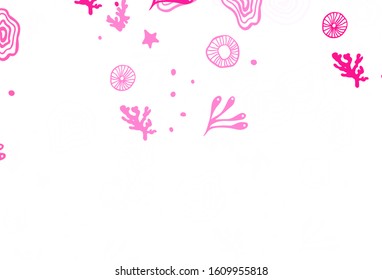 Light Pink vector texture with abstract forms. Simple colorful illustration with abstract gradient shapes. Background for a cell phone.