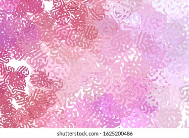 Light Pink vector texture with abstract forms. Modern abstract illustration with colorful random forms. Simple design for your web site.