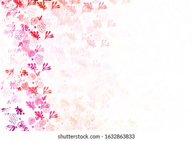 Light Pink vector texture with abstract forms. Simple colorful illustration with abstract gradient shapes. Modern design for your business card.