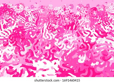 Light Pink vector texture with abstract forms. Illustration with colorful gradient shapes in abstract style. Background for a cell phone.