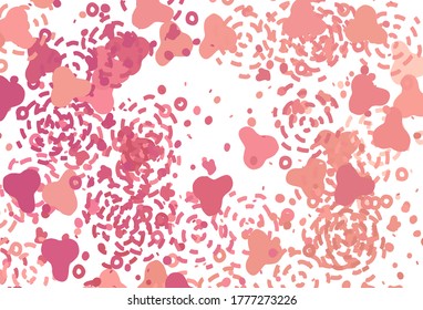 Light Pink vector texture with abstract forms. Colorful chaotic forms with gradient in modern style. Best smart design for your business.