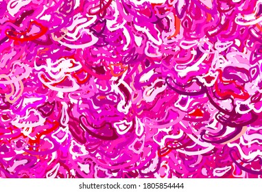 Light Pink vector texture with abstract forms. Colorful chaotic forms with gradient in modern style. Best smart design for your business.