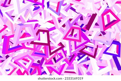 Light Pink vector texture with abstract forms. Colorful chaotic forms with gradient in modern style. Background for a cell phone.