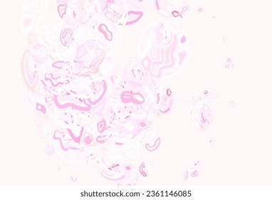 Light Pink vector texture with abstract forms. Modern abstract illustration with colorful random forms. Simple design for your web site.